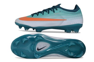 Nike Air Zoom Mercurial Vapor 17 Elite FG Firm Ground Soccer Cleats - Blue/Turquoise Blue/Bright Orange
