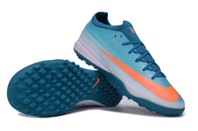Nike Air Zoom Mercurial Vapor 17 Elite TF Artificial Turf Soccer Shoes - Blue/Baltic Blue/Bright Orange
