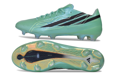 Adidas F50 Hyperfast Elite FG Firm Ground Soccer Cleats - Green/Mint/Dark Blue