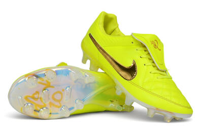 Nike Tiempo Legend SE FG Firm Ground Soccer Cleats - Yellow/Volt/Metallic Gold