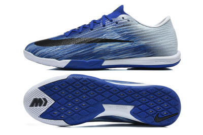 Nike Air Zoom Mercurial Superfly 11 Elite IC Indoor & Futsal Soccer Shoes - Blue/Royal Blue/Silver Metallic