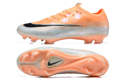 Nike Air Zoom Mercurial Vapor 17 Elite FG Firm Ground Soccer Cleats - Orange/Sunset Orange/Metallic Silver