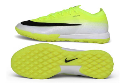 Nike Air Zoom Mercurial Vapor 17 Elite TF Artificial Turf Soccer Shoes - Yellow/Volt/Metallic Silver