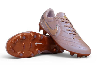 Nike Tiempo Ligera Pro FG Firm Ground Soccer Cleats - Pink/Rose Gold/Metallic Copper