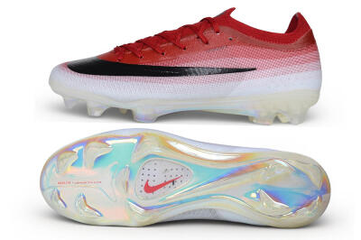 Nike Air Zoom Mercurial Vapor 17 Elite FG Firm Ground Soccer Cleats - Red/University Red/White