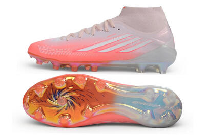 Rodman x Adidas F50 Sparkfusion Elite AG Artificial Grass Soccer Cleats - Pink/Clear Pink/Iridescent White
