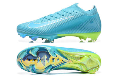 Nike Air Zoom Mercurial Vapor 16 Elite FG Firm Ground Soccer Cleats - Blue/Baltic Blue/Lime Blast