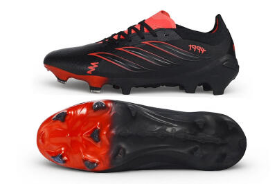 Adidas Predator 26 Elite 1994 FG Firm Ground Soccer Cleats - Black/Core Black/Solar Red