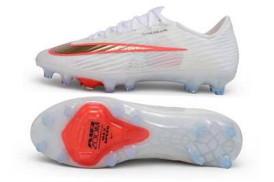 Nike Air Zoom Mercurial Superfly 11 Elite AG Artificial Grass Soccer Cleats - White/Metallic Gold/Bright Crimson