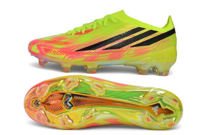 Adidas F50 Hyperfast Elite FG Firm Ground Soccer Cleats - Yellow/Solar Yellow/Lucid Pink