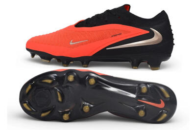 Nike Phantom 6 Elite Low FG Firm Ground Soccer Cleats - Red/Bright Crimson/Black
