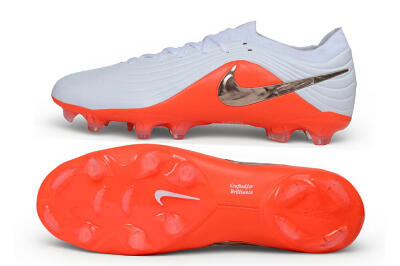 Nike Tiempo Legend 11 Elite FG Firm Ground Soccer Cleats - White/Platinum White/Bright Crimson