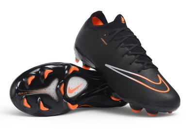 Nike Air Zoom Mercurial Vapor 17 Elite FG Firm Ground Soccer Cleats - Black/Black/Bright Orange