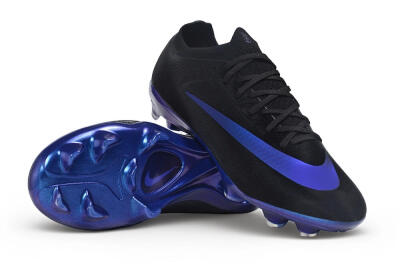 Nike Air Zoom Mercurial Vapor 17 Elite FG Firm Ground Soccer Cleats - Black/Black/Deep Royal Blue