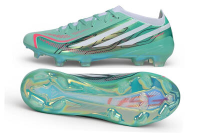 Adidas F50 Hyperfast Elite FG Firm Ground Soccer Cleats - Green/Mint Green/Iridescent White