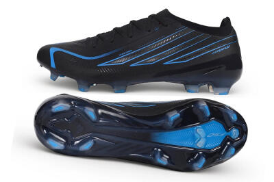 Adidas F50 Hyperfast Elite FG Firm Ground Soccer Cleats - Black/Core Black/Lucid Blue