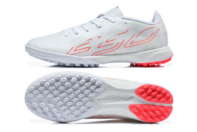 Adidas F50 Pro TF Artificial Turf Soccer Shoes - White/Cloud White/Solar Red