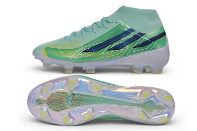 Adidas F50 Hyperfast Elite FG Firm Ground Soccer Cleats - Green/Mint Rush/Lucid Blue