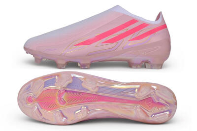 Adidas F50 Hyperfast Elite Laceless FG Firm Ground Soccer Cleats - Pink/Iridescent Pink/Flash Pink