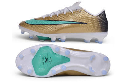 Nike Air Zoom Mercurial Superfly 11 Elite AG Artificial Grass Soccer Cleats - Gold/Metallic Gold/Turbo Green