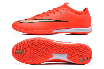 Nike Air Zoom Mercurial Vapor 17 Elite IC Indoor & Futsal Soccer Shoes - Orange/Bright Crimson/Metallic Gold