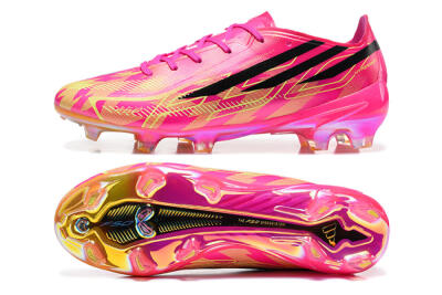Adidas F50 Elite FG Firm Ground Soccer Cleats - Pink/Lucid Fuchsia/Solar Yellow