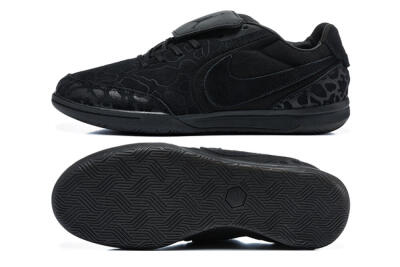Nike Tiempo Streetgato Prm IC Indoor & Futsal Soccer Shoes - Black/Triple Black/Matte Black