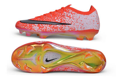 Nike Air Zoom Mercurial Vapor 17 Elite FG Firm Ground Soccer Cleats - Orange/Bright Crimson/Metallic Silver