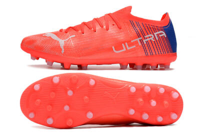 Puma Ultra 1.4 MG Multi Ground Soccer Cleats - Red/Blue
