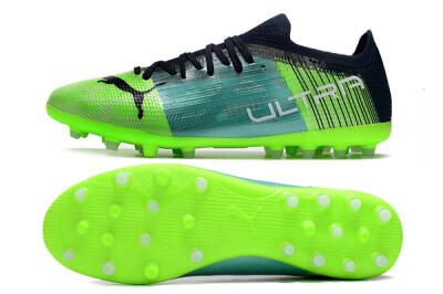 Puma Ultra 1.4 MG Multi Ground Soccer Cleats - Green/Black/Blue