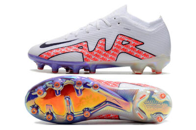 Nike Air Zoom Mercurial Vapor 15 Elite AG Artificial Grass Soccer Cleats - White/Pink