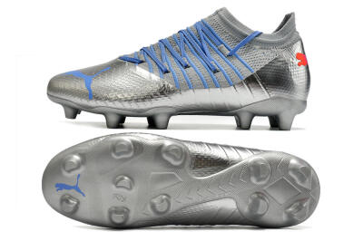 Puma Future Z 1.3 Instinct FG Firm Ground Soccer Cleats - Silver/Blue