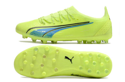 Puma Ultra Ultimate MG Multi Ground Soccer Cleats - Green/Blue/Black