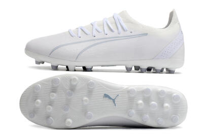 Puma Ultra Ultimate MG Multi Ground Soccer Cleats - White/White