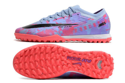 Nike Air Zoom Mercurial Vapor 15 Elite TF Artificial Turf Soccer Shoes - Blue/Purple/Red