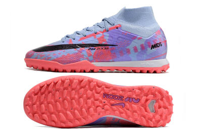 Nike Air Zoom Mercurial Superfly 9 Elite TF Artificial Turf Soccer Shoes - Blue/Purple/Red