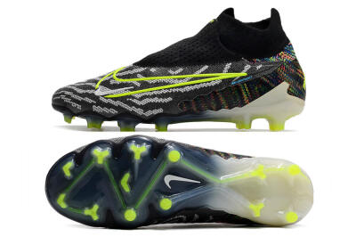 Nike Phantom GX Elite DF FG Firm Ground Soccer Cleats - Black/Rainbow