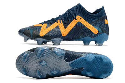 Puma Future Ultimate FG Firm Ground Soccer Cleats - Blue/Yellow