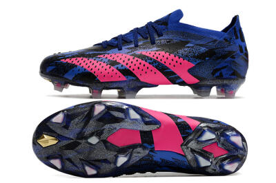 Adidas Predator Accuracy.1 Paul Pogba FG Firm Ground Soccer Cleats - Blue/Black/Pink
