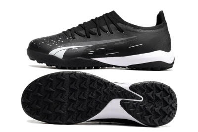 Puma Ultra Ultimate TF Artificial Turf Soccer Shoes - Black/White