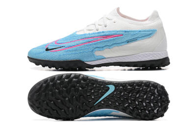 Nike Phantom GX Elite TF Artificial Turf Soccer Shoes - Blue/White/Pink