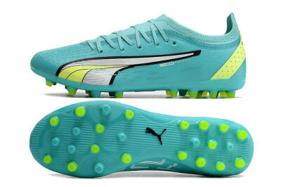 Puma Ultra Ultimate MG Multi Ground Soccer Cleats - Blue/Yellow/Silver