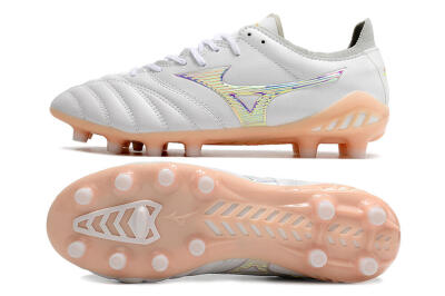 Mizuno Morelia Neo 3 FG Firm Ground Soccer Cleats - White/Pink