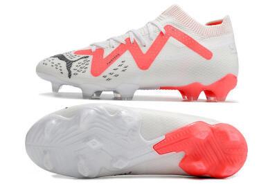 Puma Future Ultimate FG Firm Ground Soccer Cleats - White/Red/Black