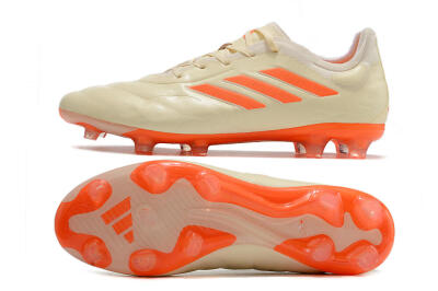 Adidas Copa Pure.1 FG Firm Ground Soccer Cleats - Beige/Orange
