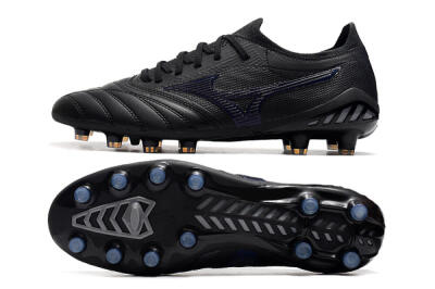 Mizuno Morelia Neo 3 Japan FG Firm Ground Soccer Cleats - Black/Blue