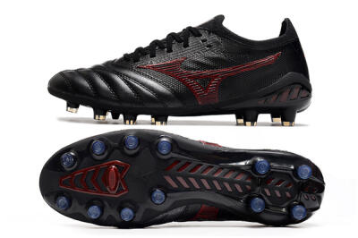 Mizuno Morelia Neo 3 Japan FG Firm Ground Soccer Cleats - Black/Red