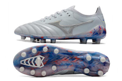 Mizuno Morelia Neo 3 Japan FG Firm Ground Soccer Cleats - White/Blue