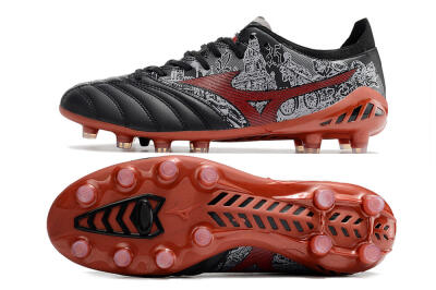 Mizuno Morelia Neo 3 Japan FG Firm Ground Soccer Cleats - Black/White/Red