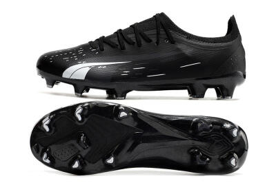 Puma Ultra Ultimate FG Firm Ground Soccer Cleats - Black/Whtie